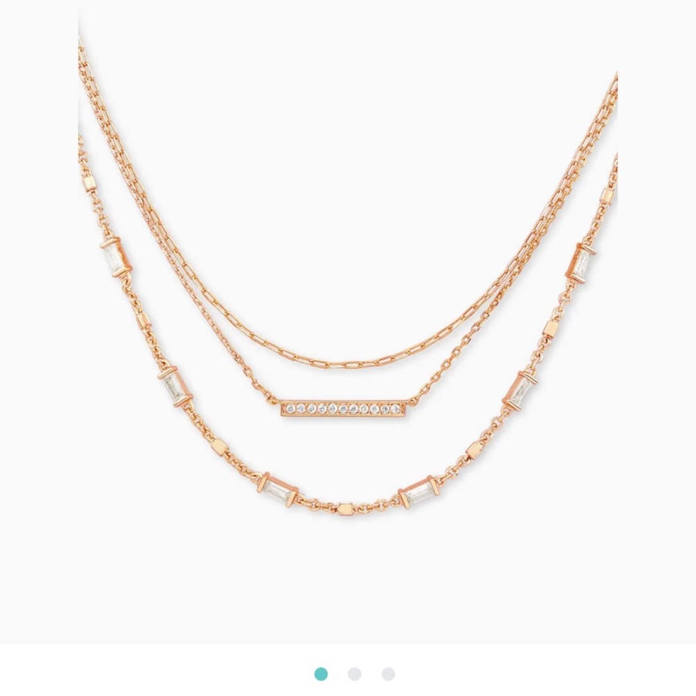 Addison Rose Gold Triple Strand